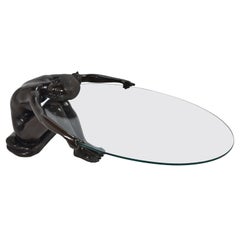 Bronze Nude Figure Coffee Table