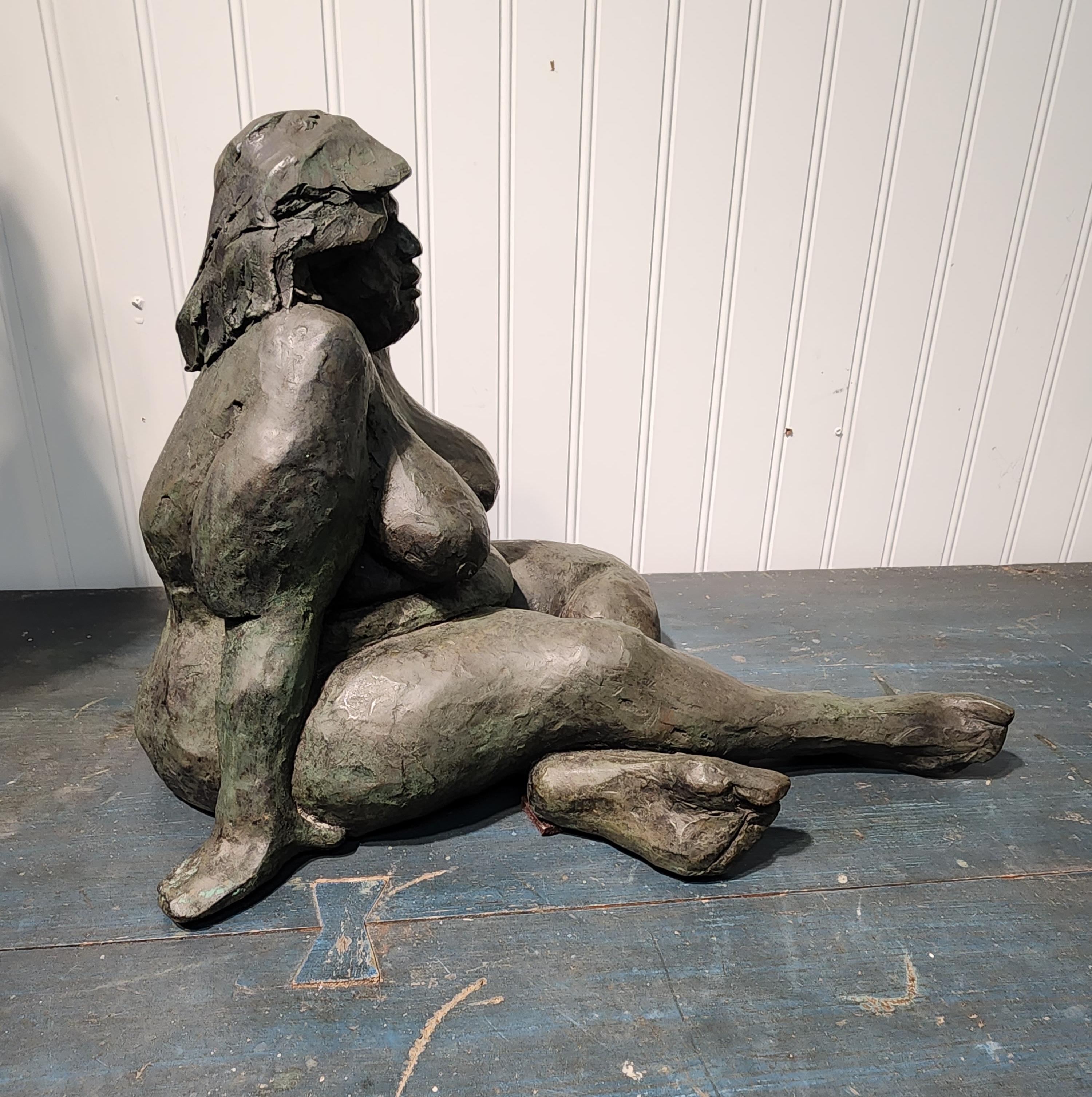 Cast Bronze Nude Sculpture by James Patrick Maher For Sale