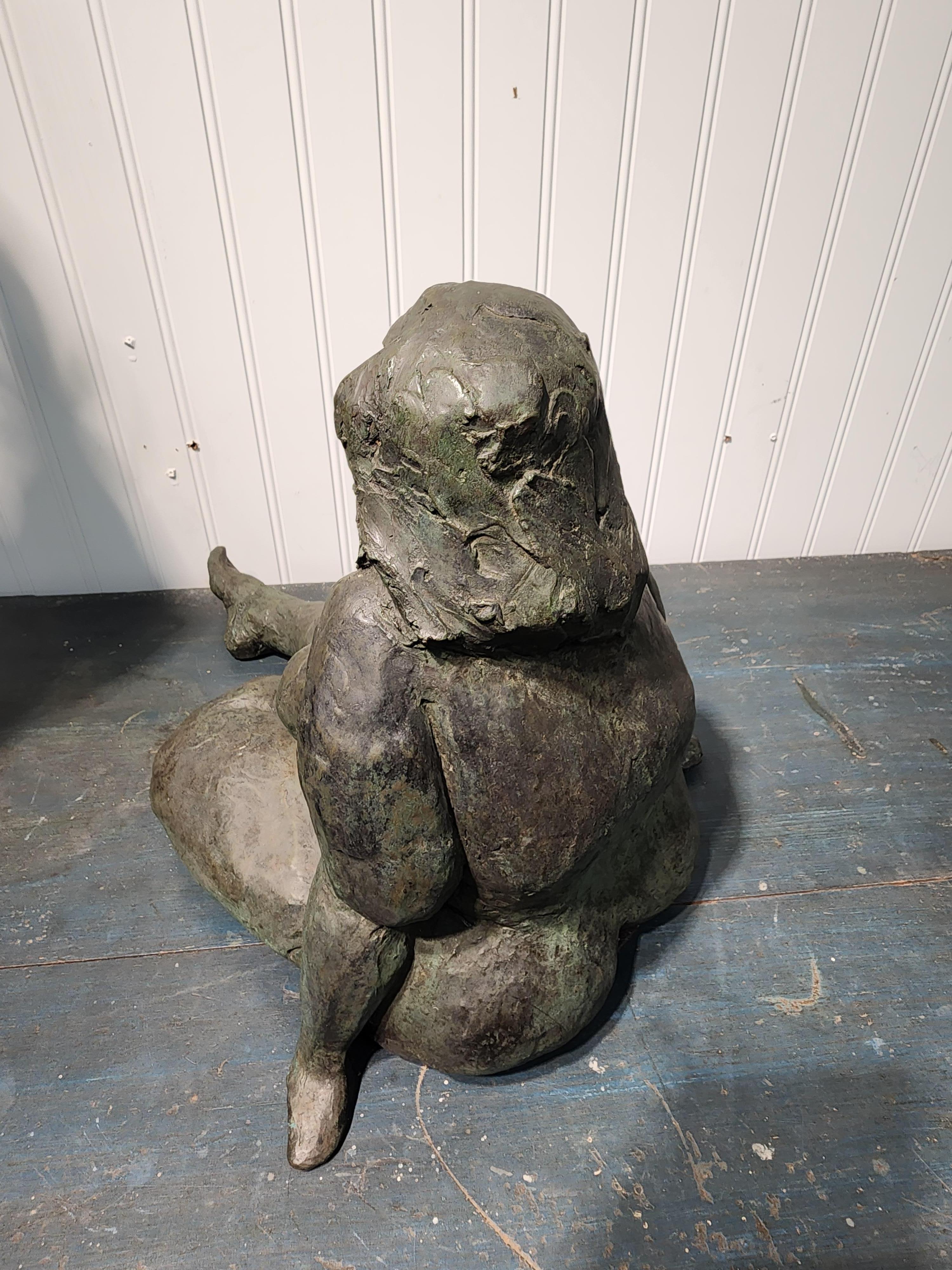 Bronze Nude Sculpture by James Patrick Maher In Excellent Condition For Sale In Hudson, NY