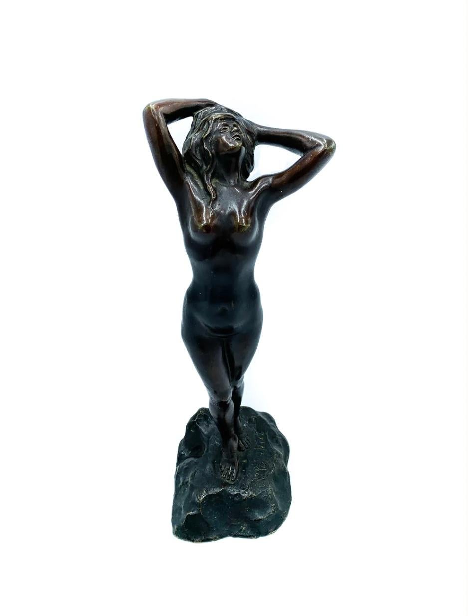 Bronze statue by Tito Obici, late 1800s

Ø 12 cm h 29 cm

Excellent conditions.