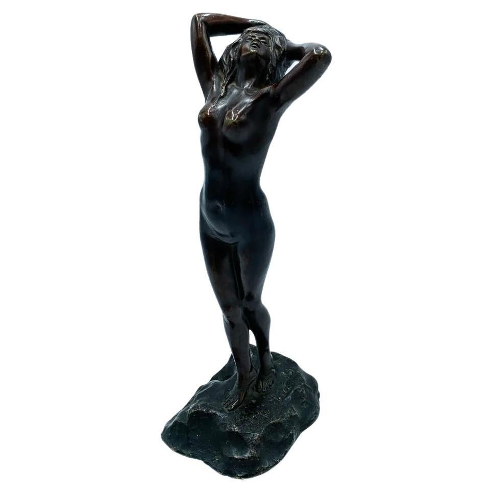 Bronze nude Sculpture by Tito Obici 1800 For Sale