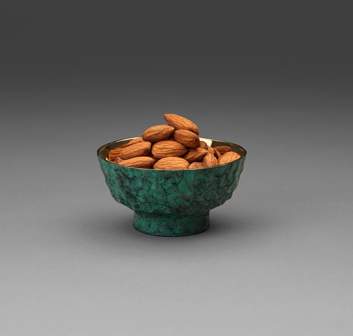 English Eaglador - Nut Bowl with Verdigris Patina, Cast in Bronze For Sale