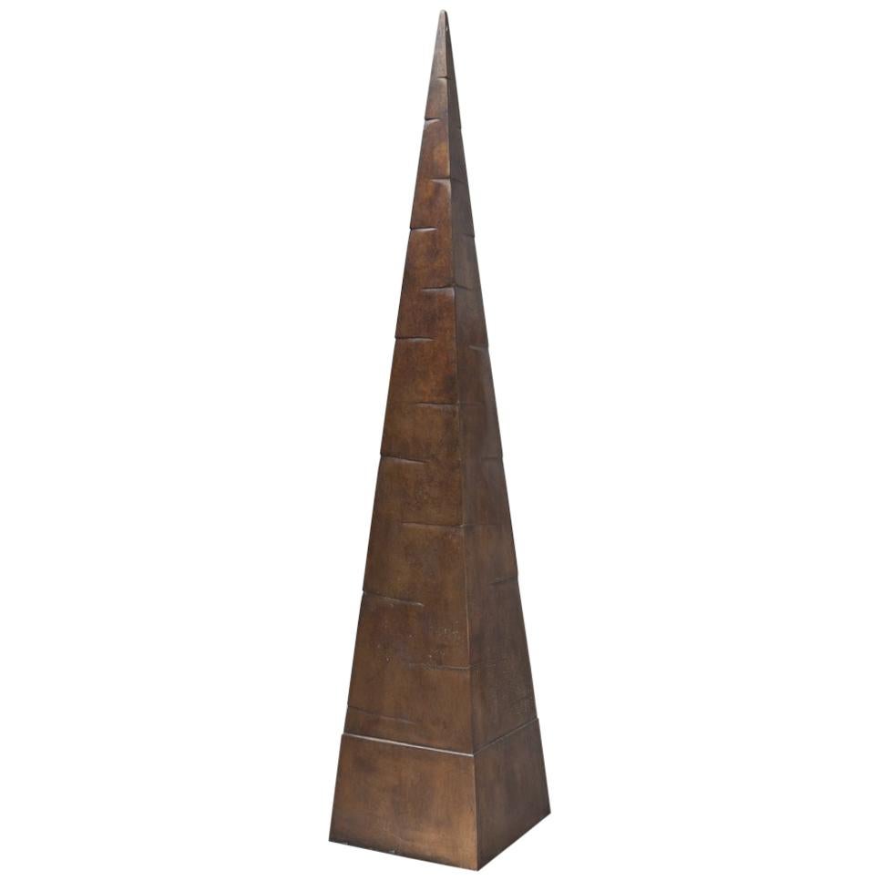 Bronze Obelisk by Talisman For Sale