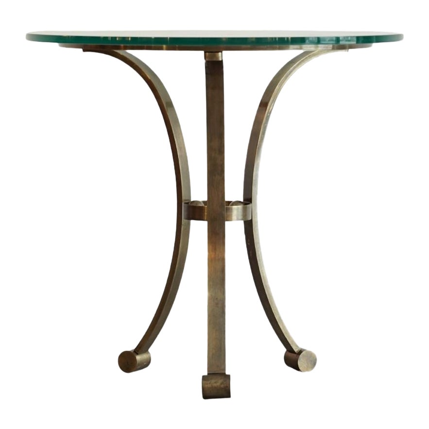 Table d'appoint en bronze, C.France, années 1940