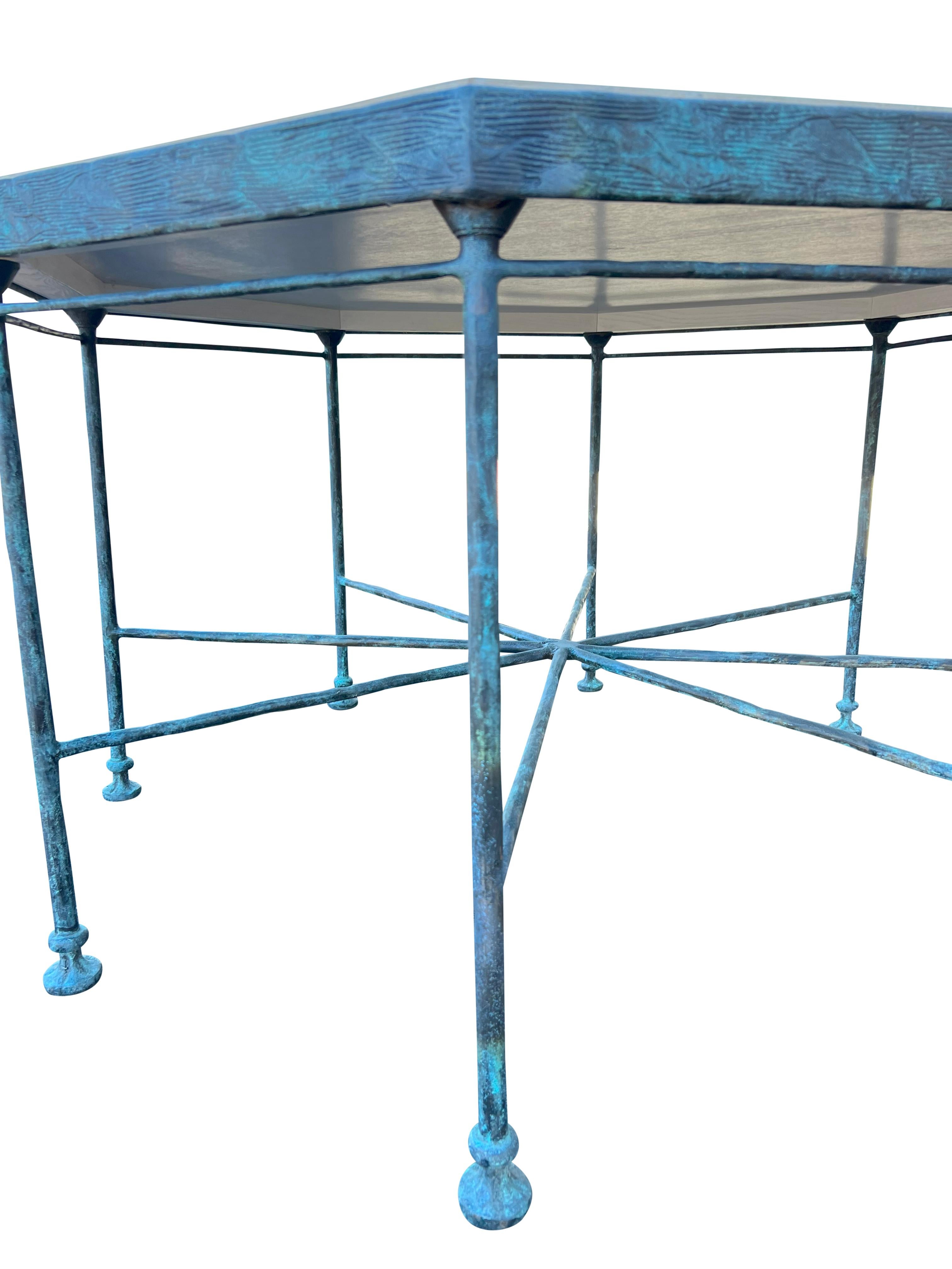 Bronze Octagonal Center Table 6