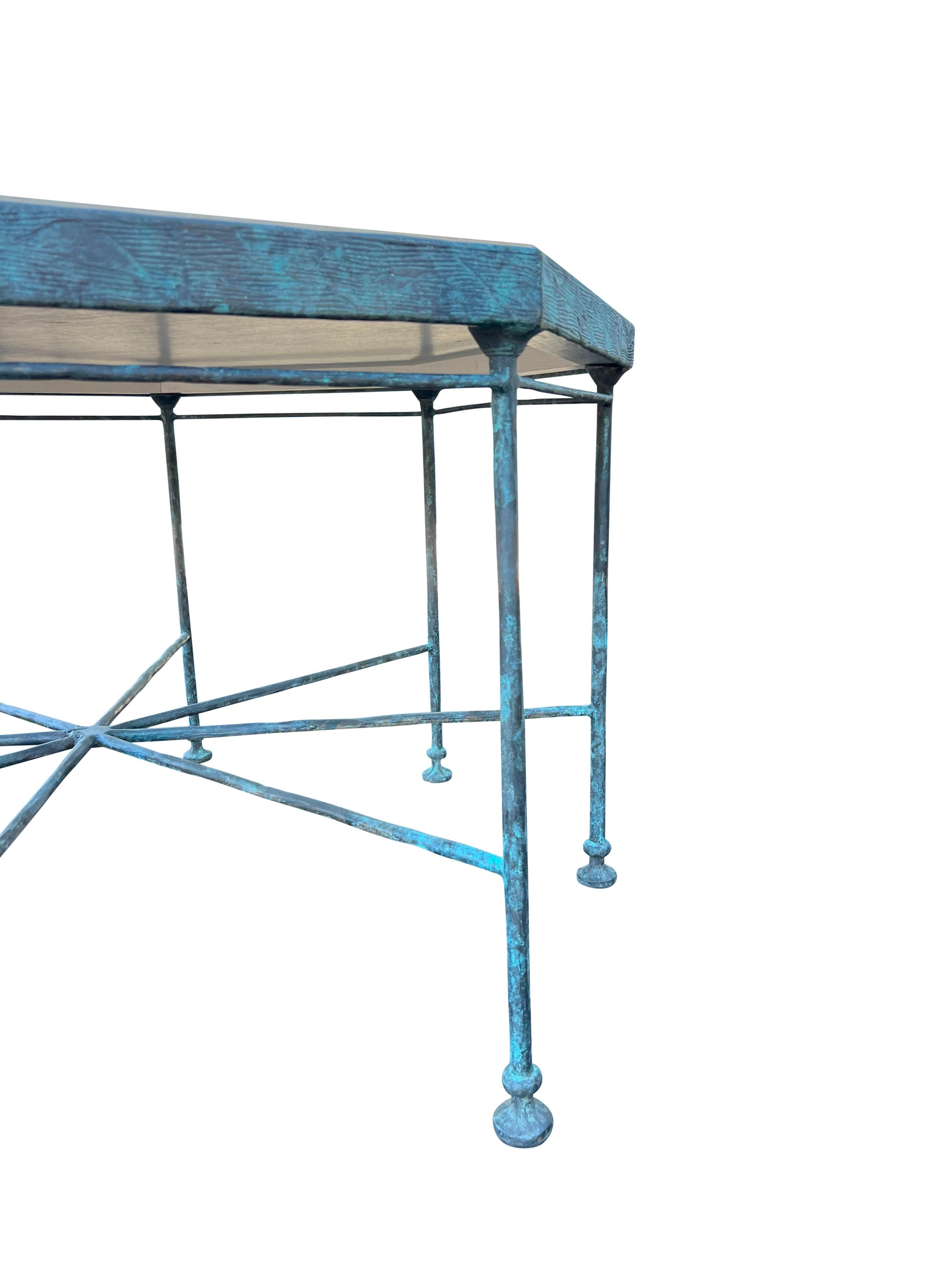 Bronze Octagonal Center Table 7