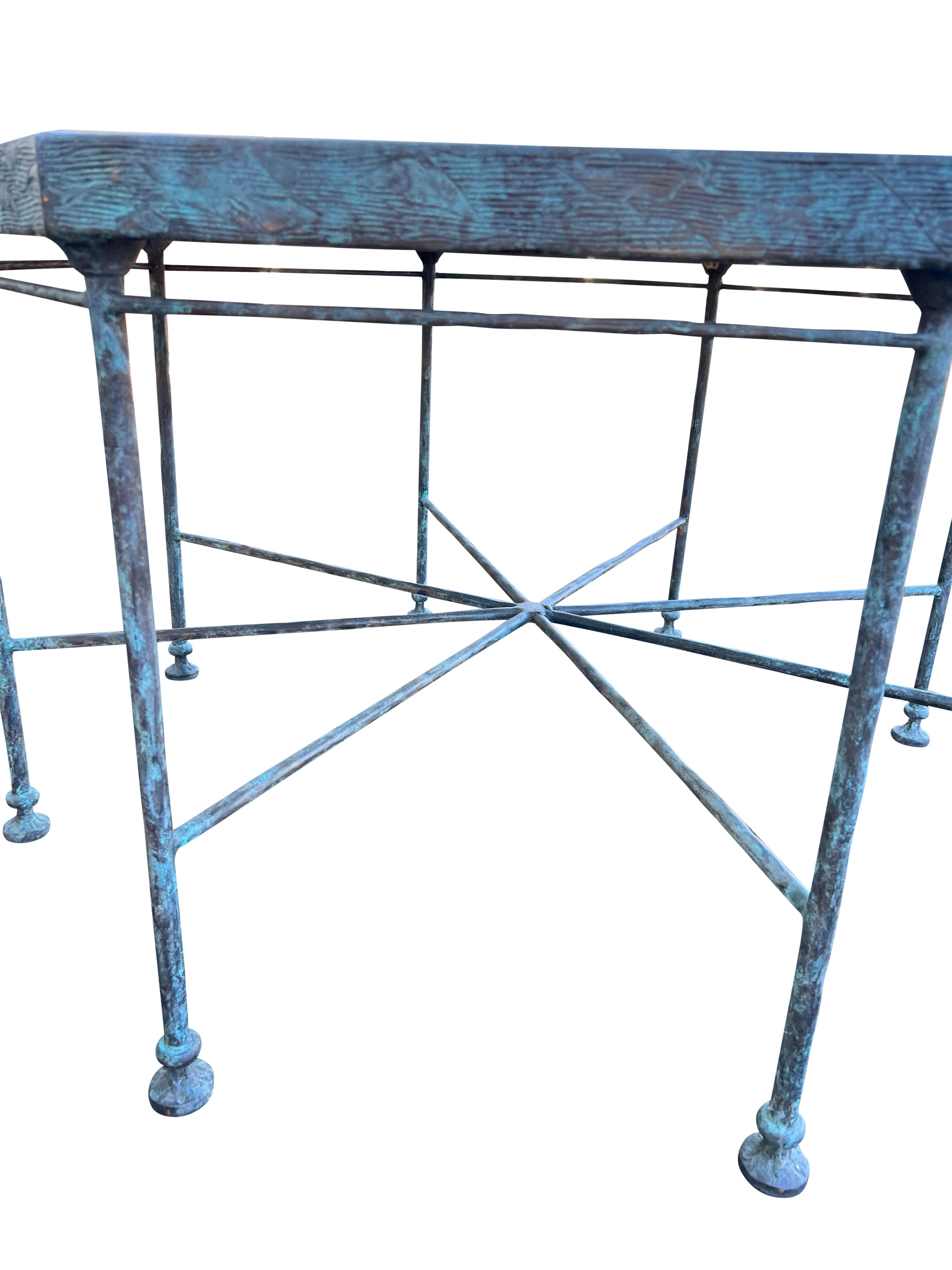 Contemporary Bronze Octagonal Center Table