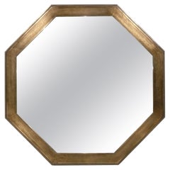 mastercraft mirror Bronze Octagonal Mirror attributed to Mastercraft 37" diameter