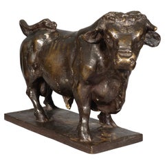 Bronze Of A Standing Bull