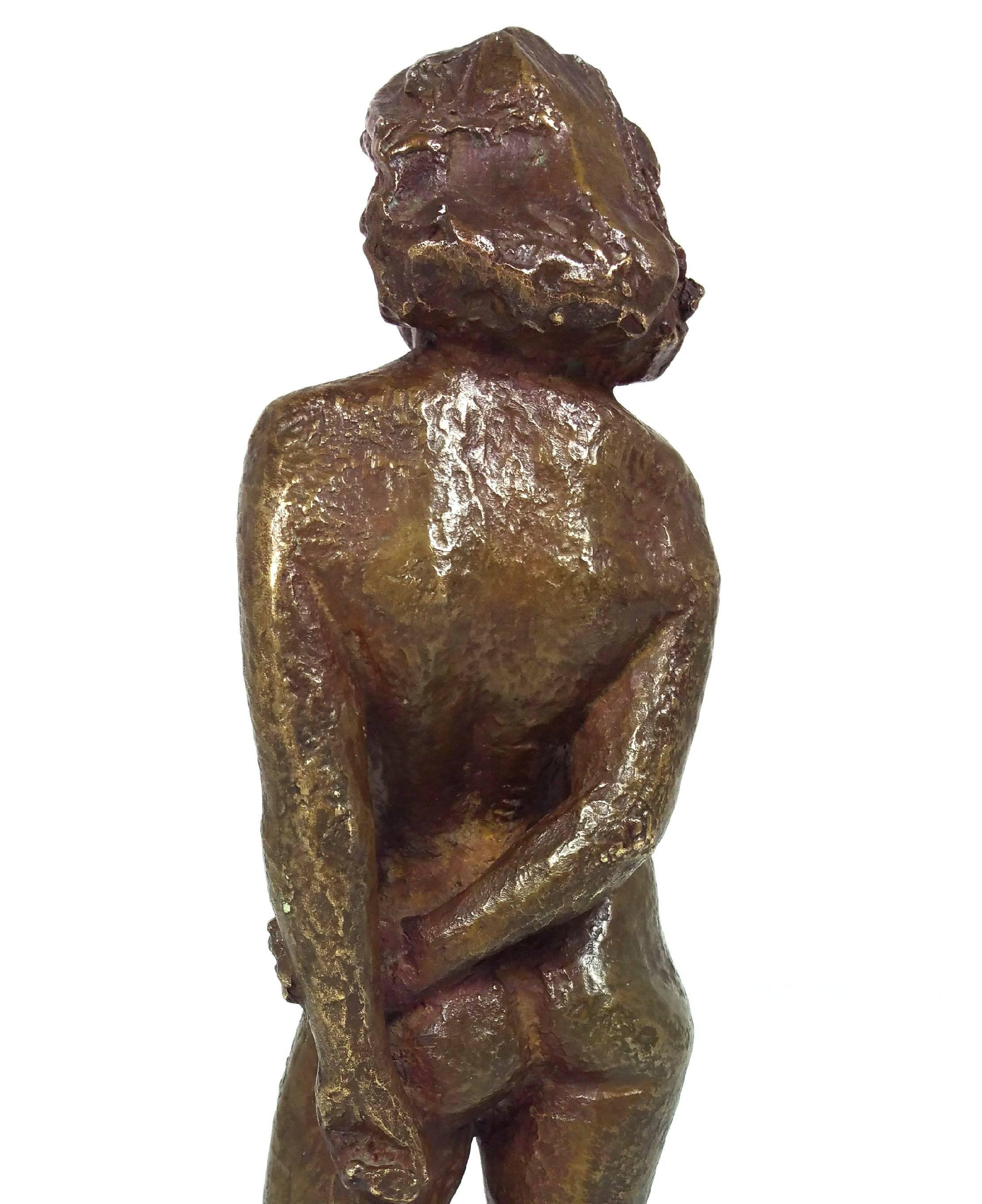 20th Century Bronze of a Standing Nude by Einar Luterkort