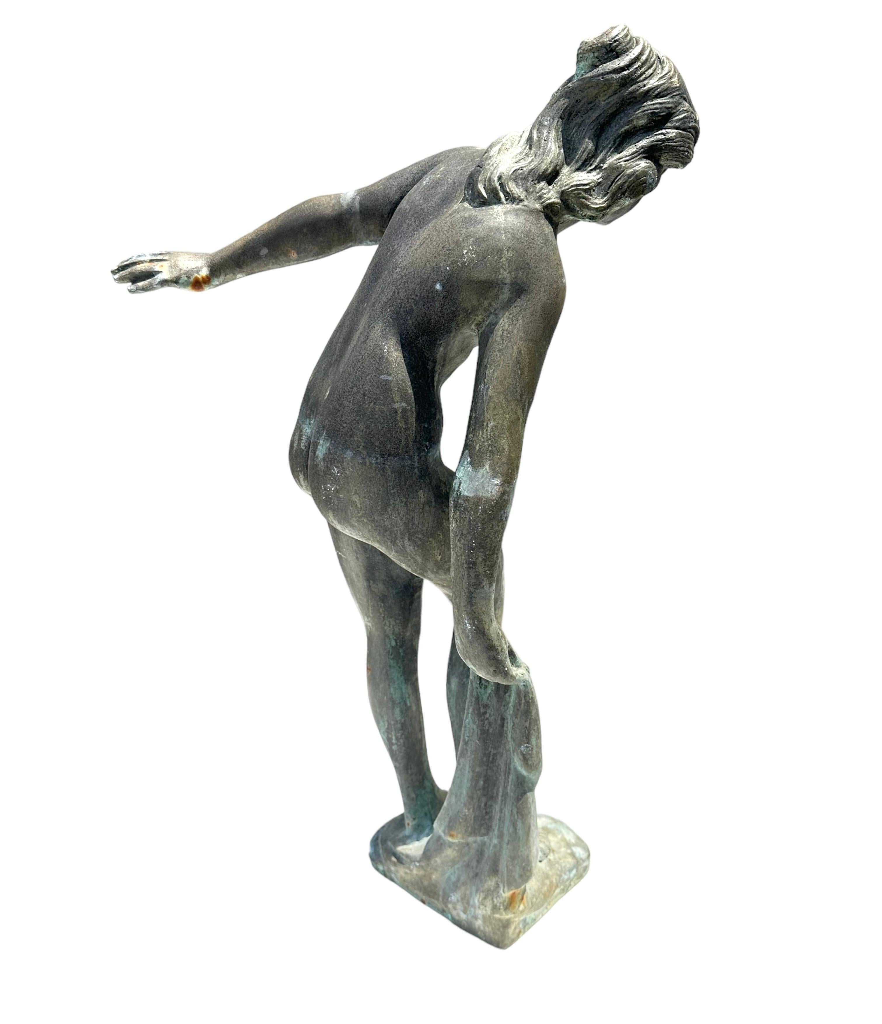 Bronze eines „Frauen mit Handtuch“ (Deutsch)