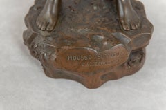 Bronze d'un jeune garçon aux pieds nus et les mains dans les poches fait scintiller, vers 1889