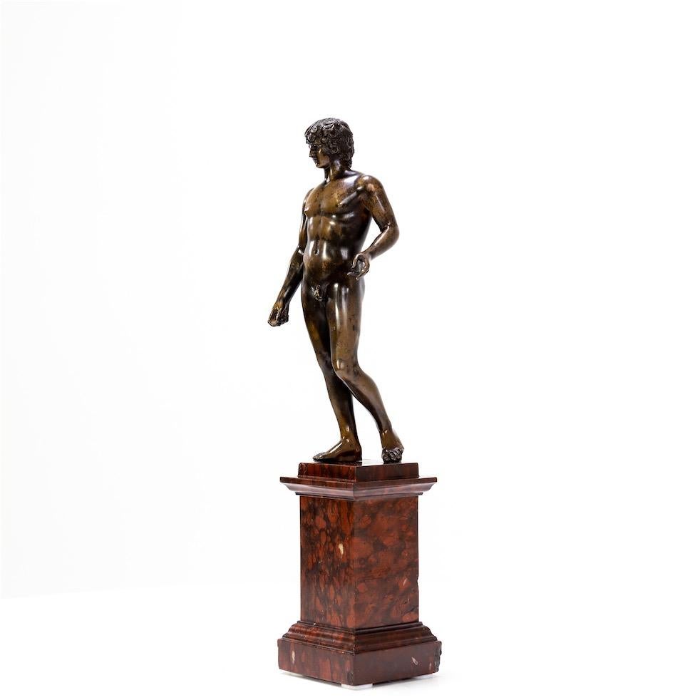 Bronze of Antinous Farnese, 19th Century In Good Condition In Greding, DE