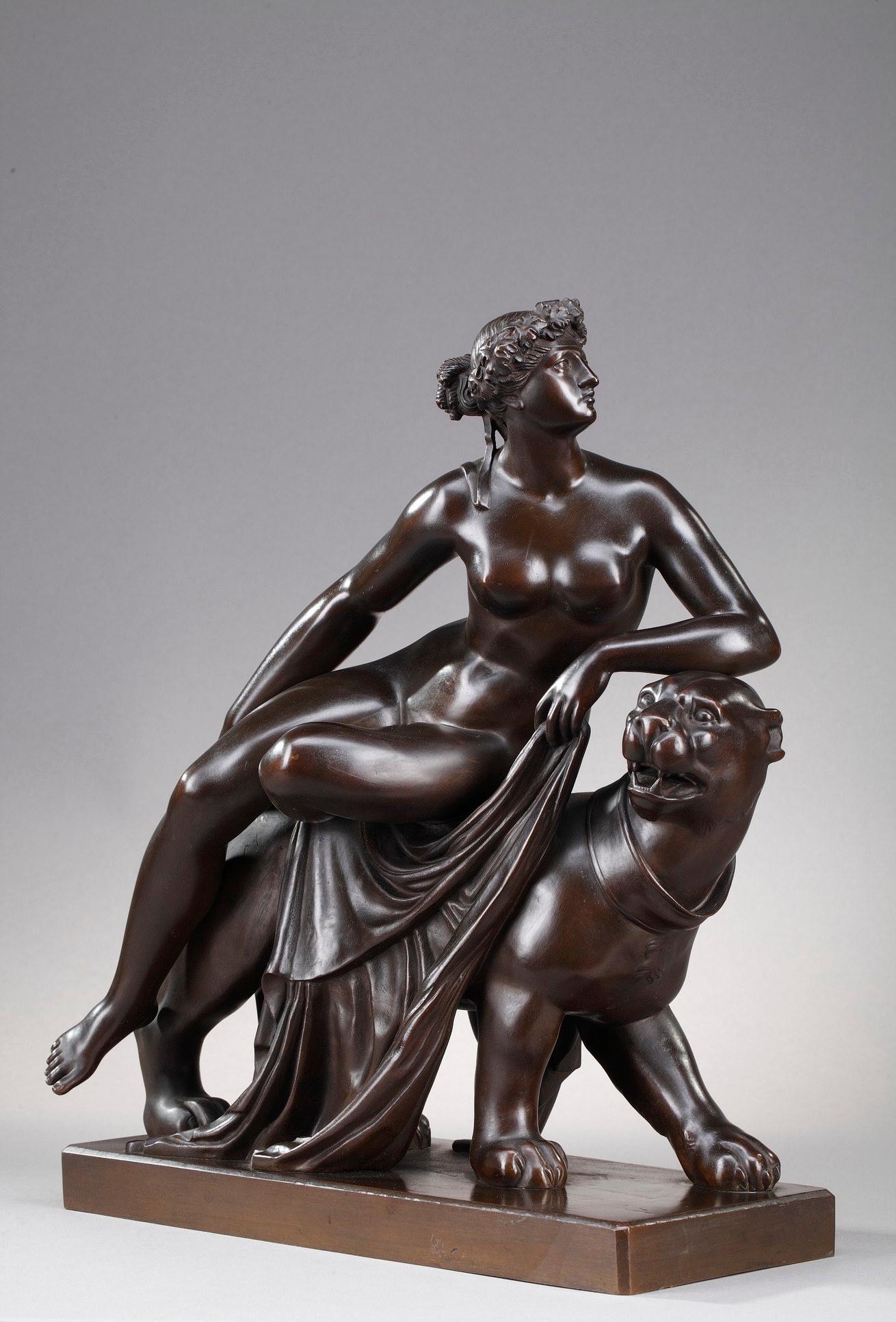 Français Bronze de « Ariane chevauchant une panthère », d'après Johann Heinrich Dannecker en vente