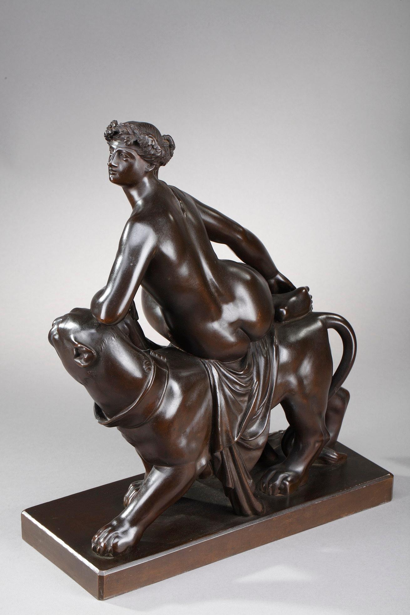 Bronze de « Ariane chevauchant une panthère », d'après Johann Heinrich Dannecker Bon état - En vente à Paris, FR