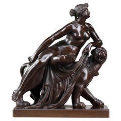 Antique Bronze of "Ariadne Riding a Panther", After Johann Heinrich Dannecker