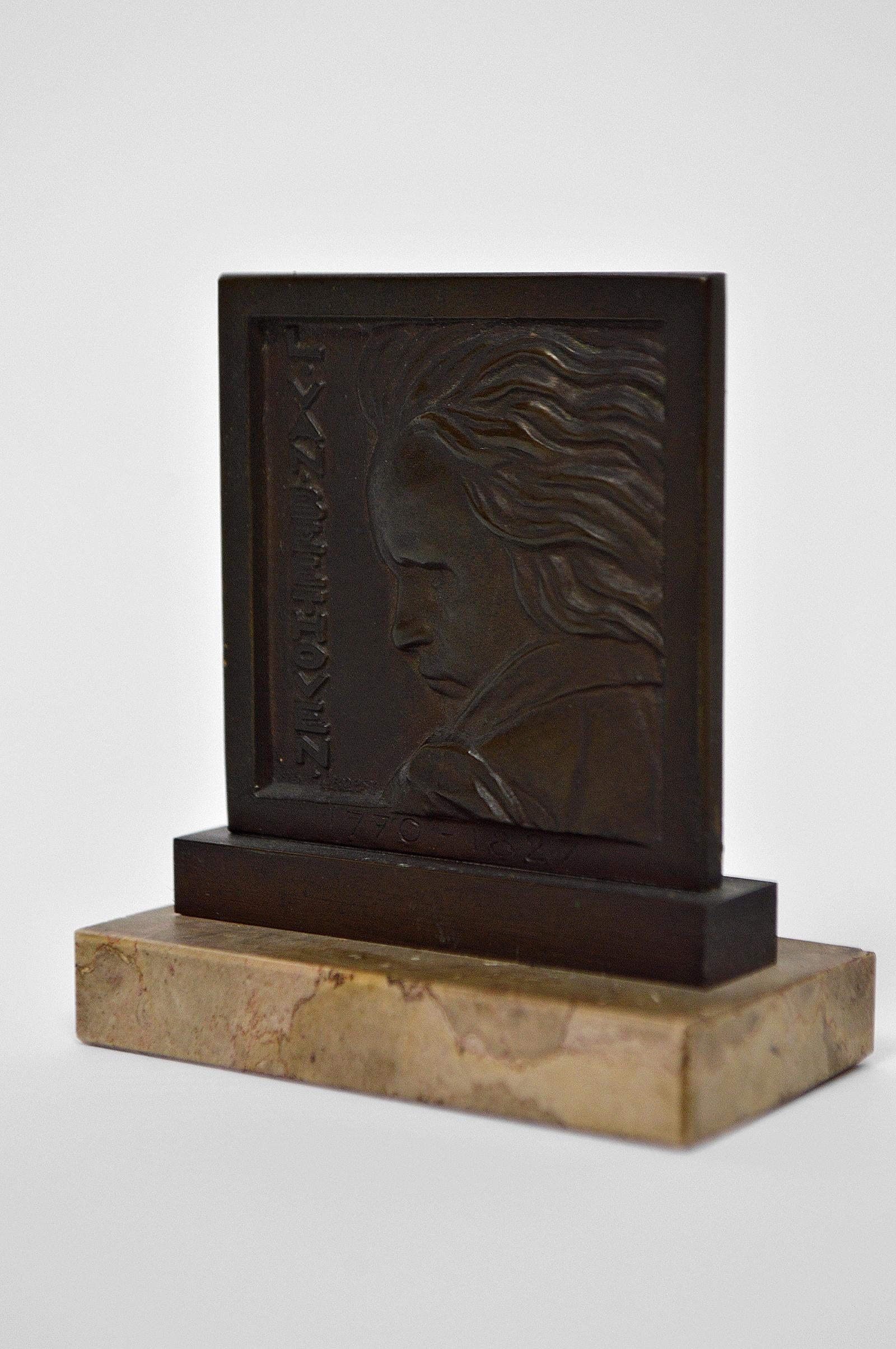 Bronze von Beethoven von Henri Dropsy, Frankreich, um 1920 (Französisch) im Angebot