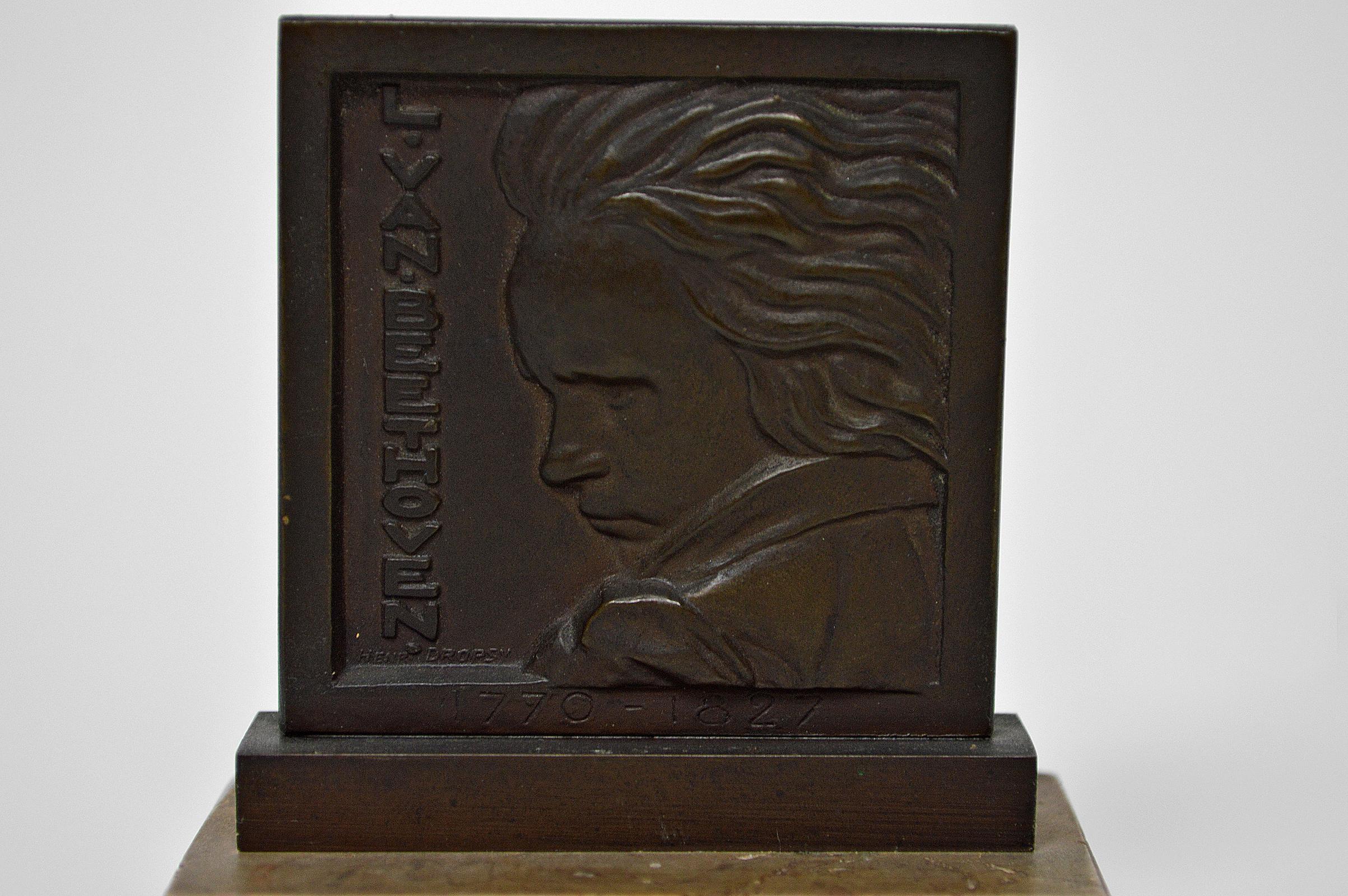 Bronze von Beethoven von Henri Dropsy, Frankreich, um 1920 (Frühes 20. Jahrhundert) im Angebot