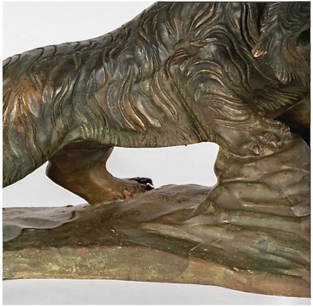 Moulage Bronze du tigre du Bengale en vente