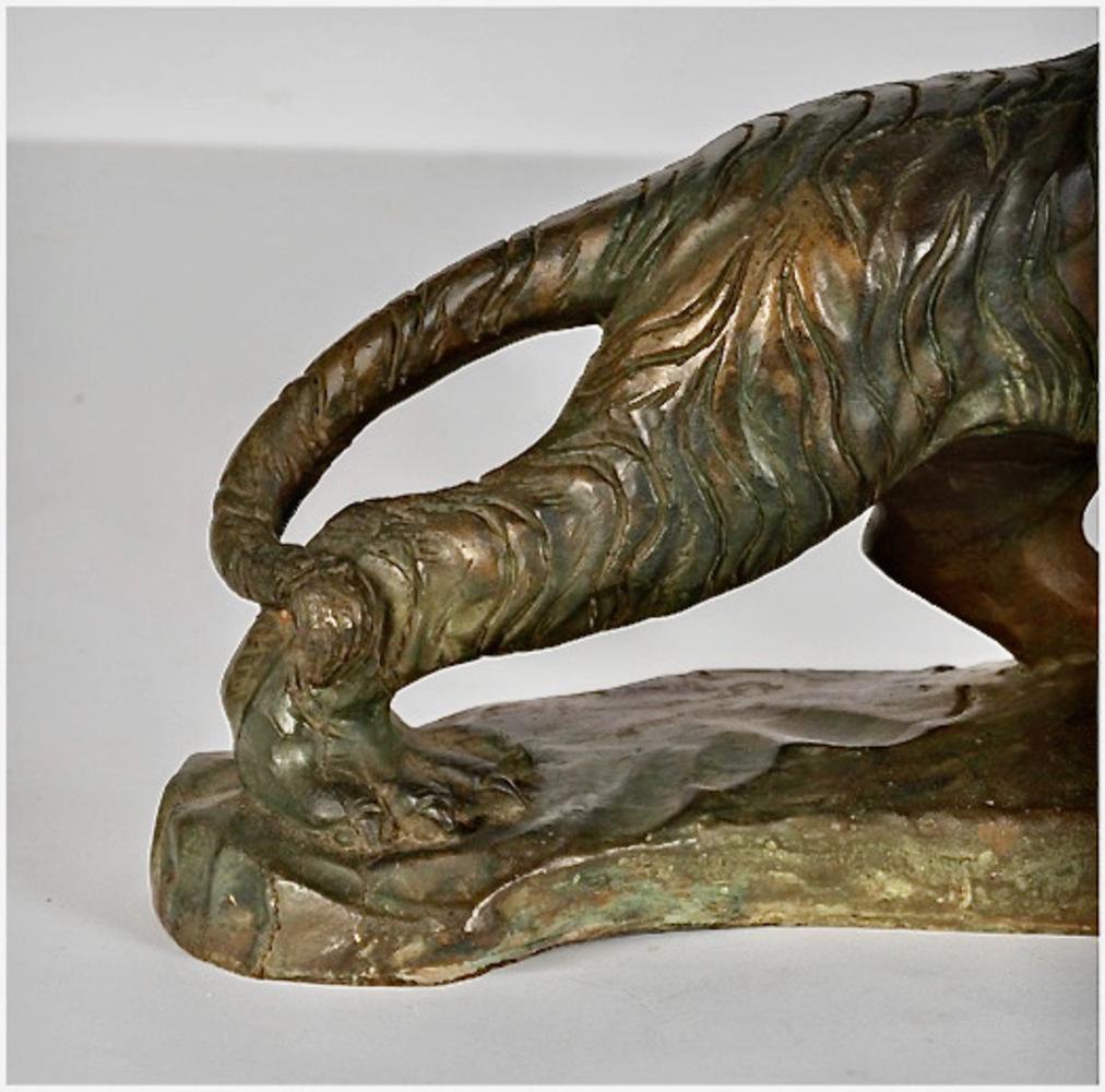 Bronze du tigre du Bengale Bon état - En vente à Pasadena, CA