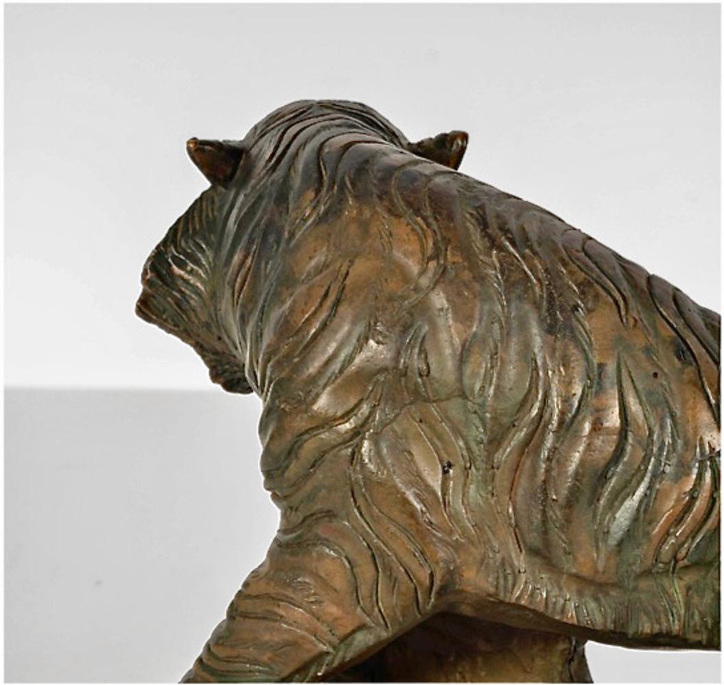 20ième siècle Bronze du tigre du Bengale en vente