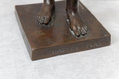 Bronze of Charles Atlas Artist signed and Cast by Roman Bronze Works circa 1930s
