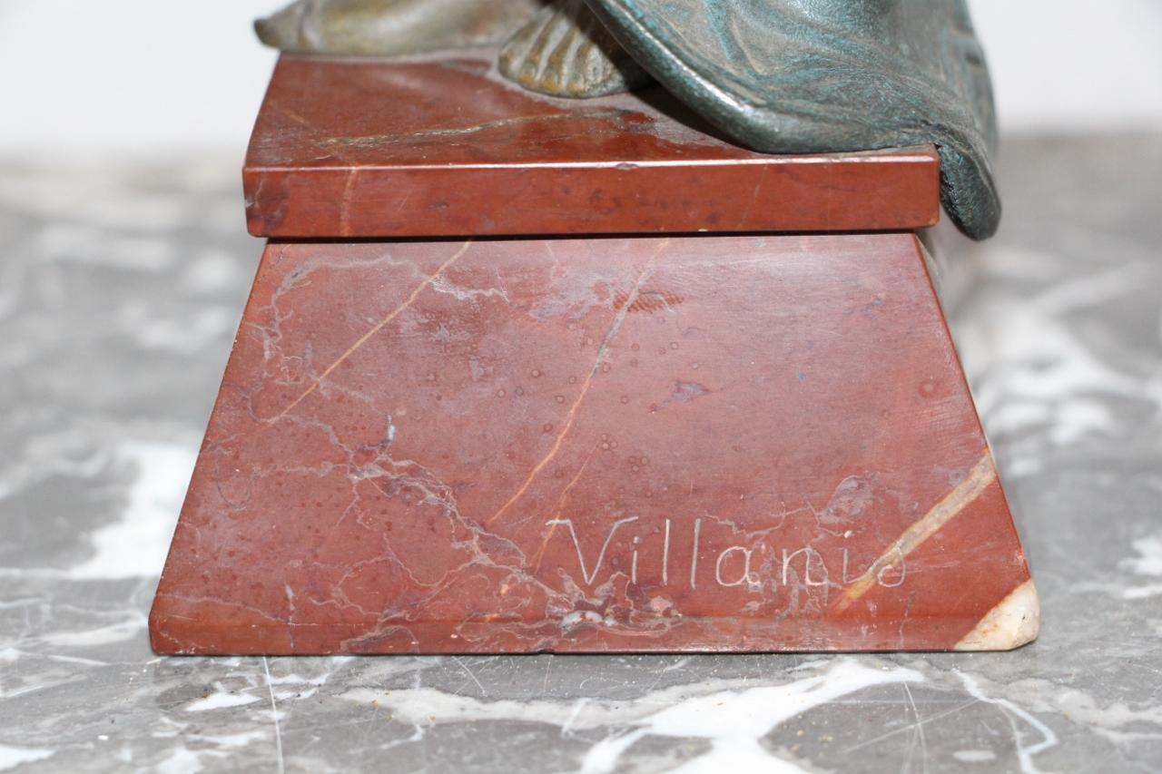 Bronze of Dancing Woman Signed by Emmanuel Villanis, 1858-1914 3