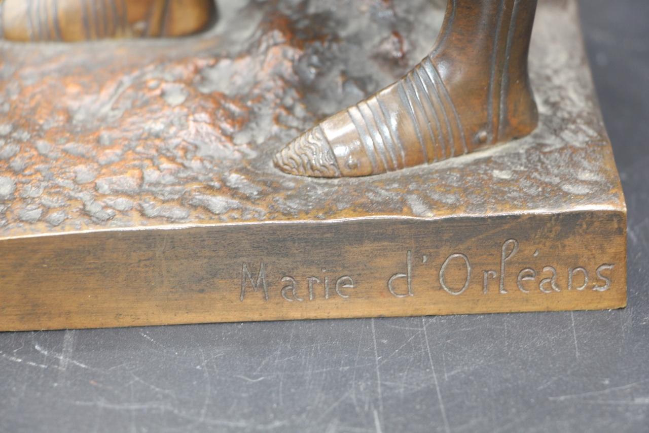 Bronze Of Joan Of Arc - Marie d'Orléans - Susse Brothers 19th Century (Napoleon III.) im Angebot