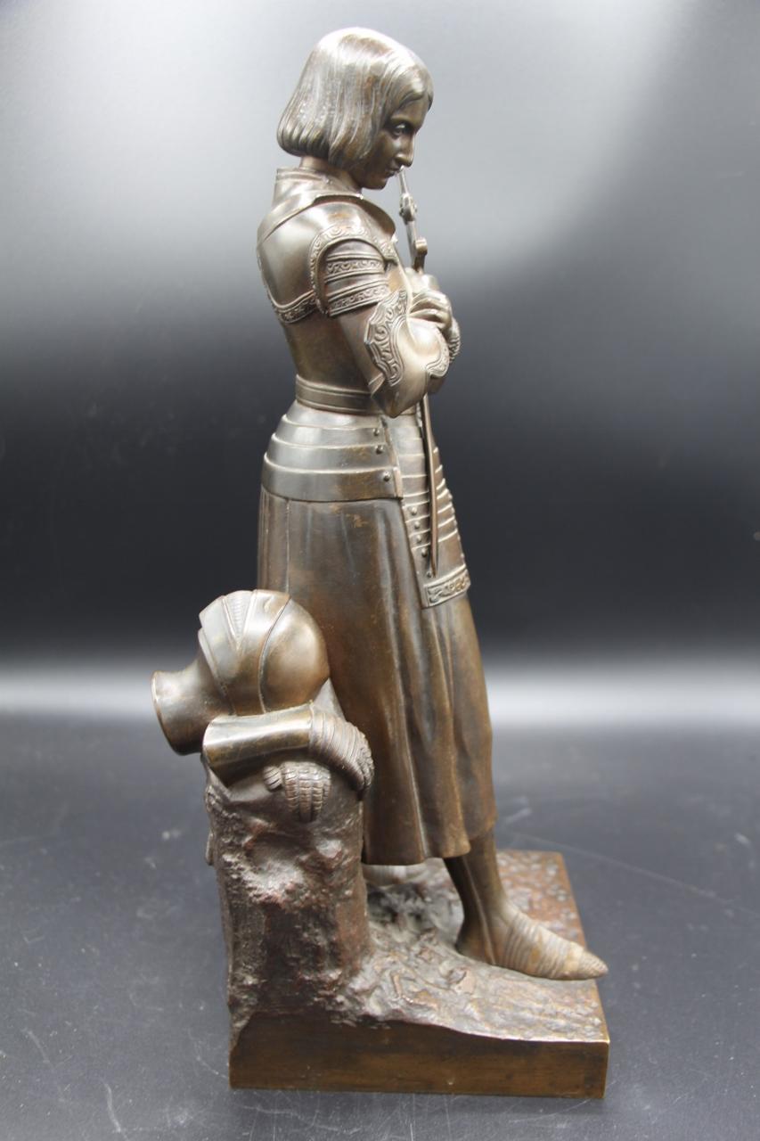 Bronze Of Joan Of Arc - Marie d'Orléans - Susse Brothers 19th Century (19. Jahrhundert) im Angebot
