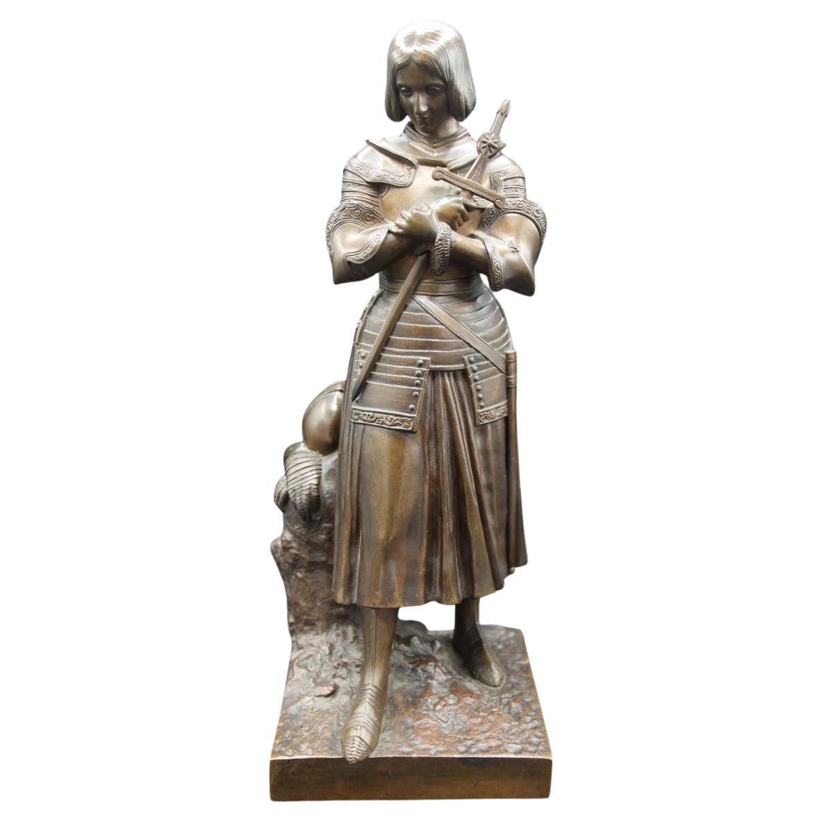 Bronze Of Joan Of Arc - Marie d'Orléans - Susse Brothers 19th Century