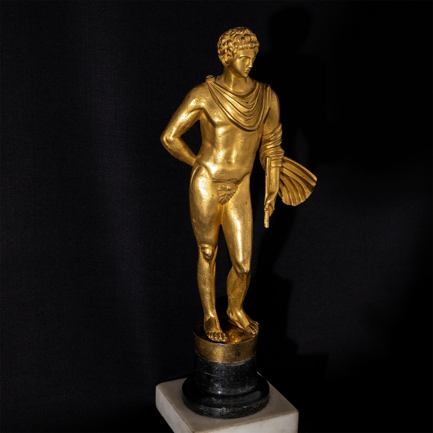 Bronzestatue von Meleager, frühes 19. Jahrhundert im Zustand „Gut“ im Angebot in Greding, DE
