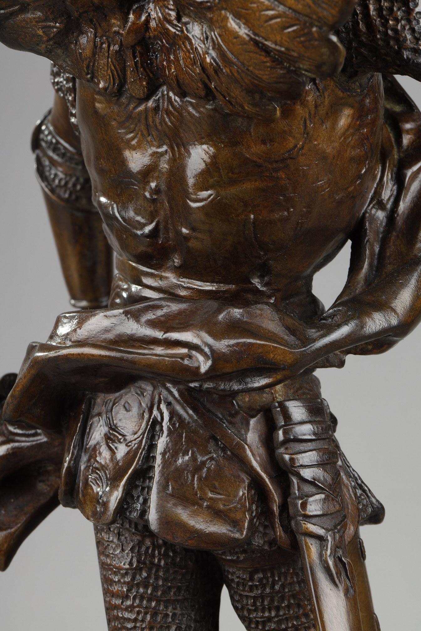 Bronzestatue „Der Heilige Michel schlägt den Drachen“ von Emmanuel Fremiet 9