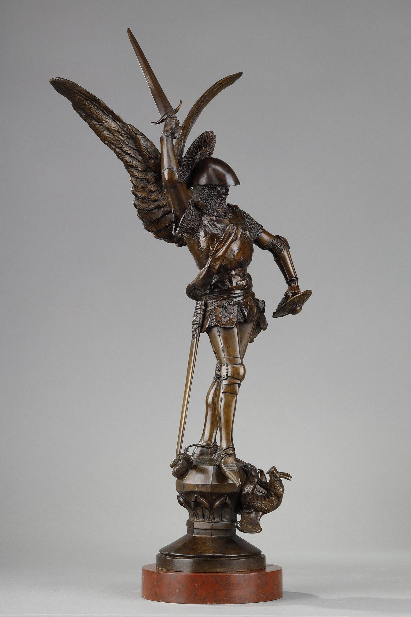 Skulptur aus Bronze mit brauner Patina 