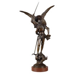 Bronze de « Saint Michel terrassant le dragon » d'Emmanuel Fremiet