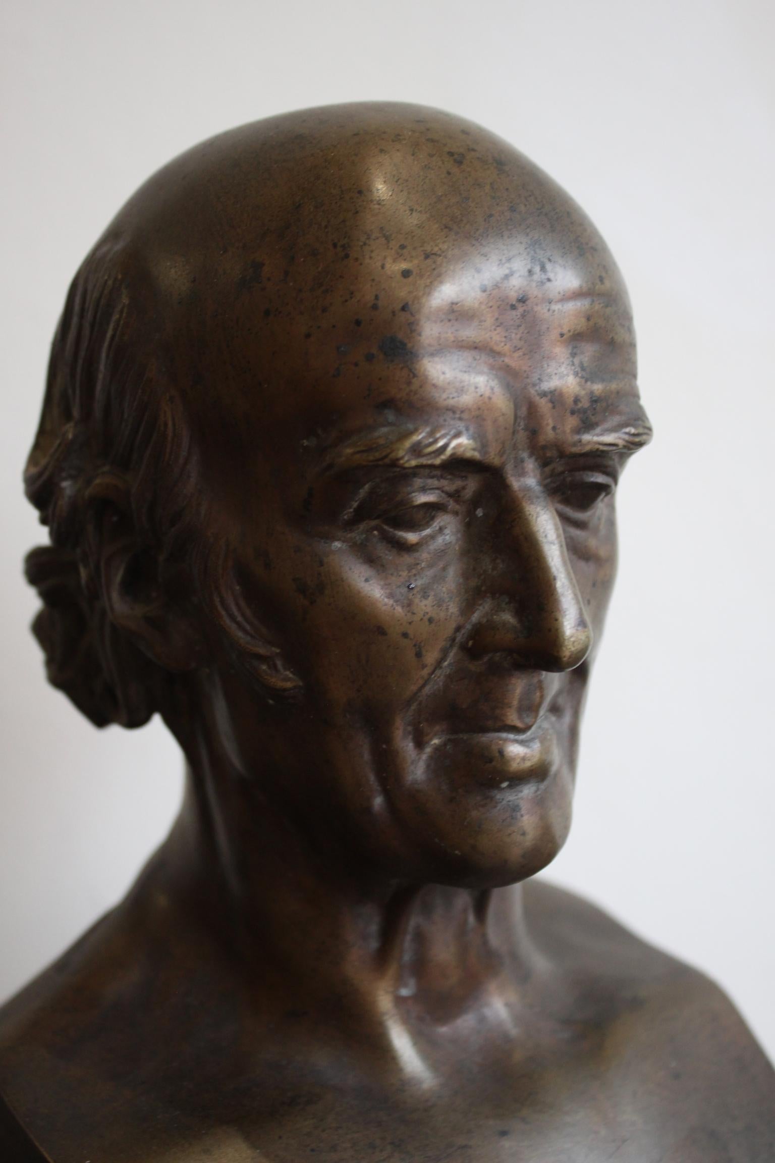 Bronze of Samuel Hahnemann by David d'Angers, 1837 In Good Condition In Marseille, FR