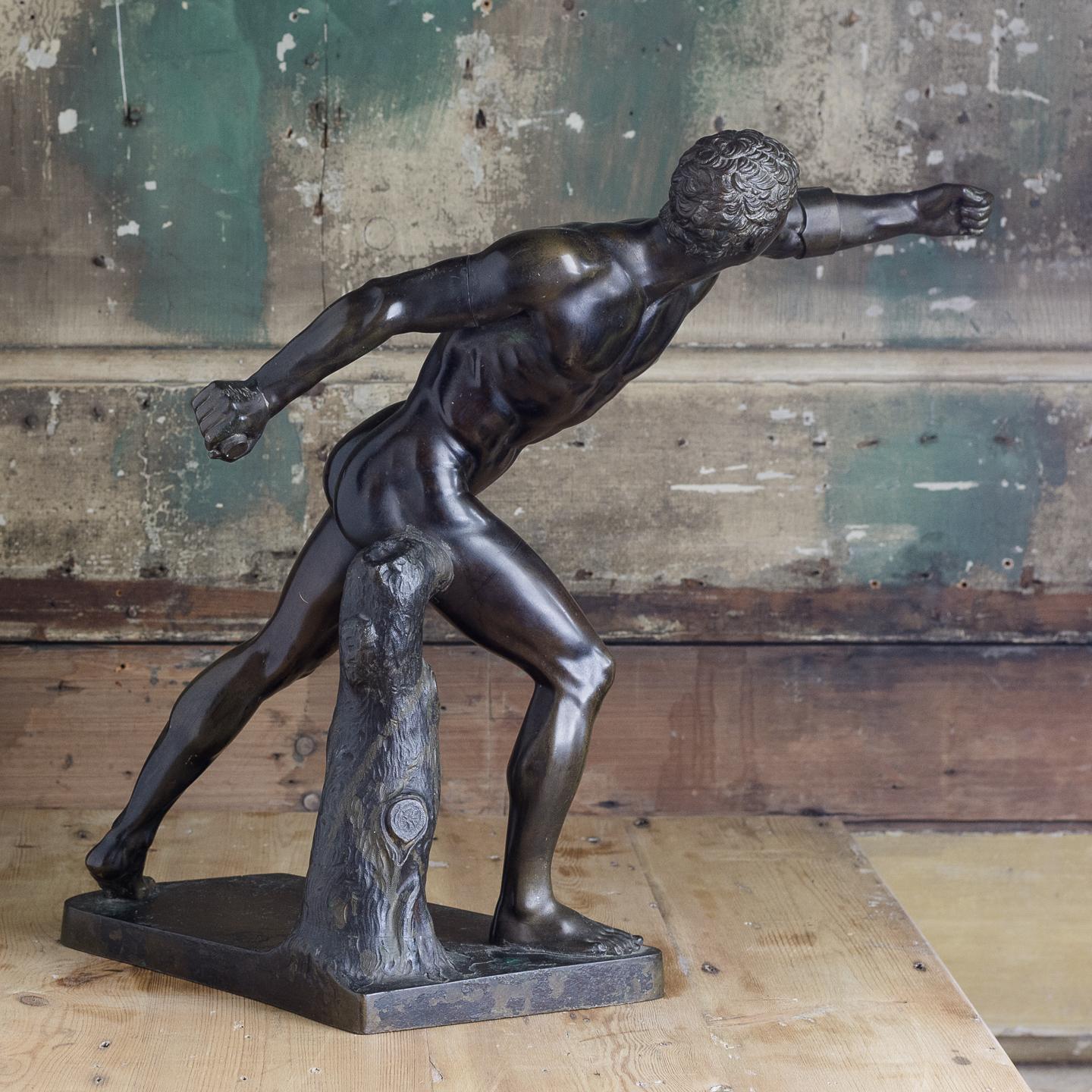 Bronze of the Borghese Gladiator In Good Condition In London, GB