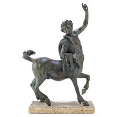 Bronze of the Centaur "Chirone" in Bronze 19th Century