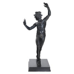 Bronze of the Dancing Faun of Pompeii, Naples, circa End of the 19th Century