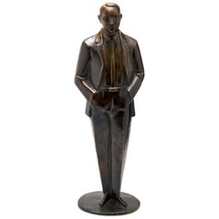 Bronze of Well-Dressed Man