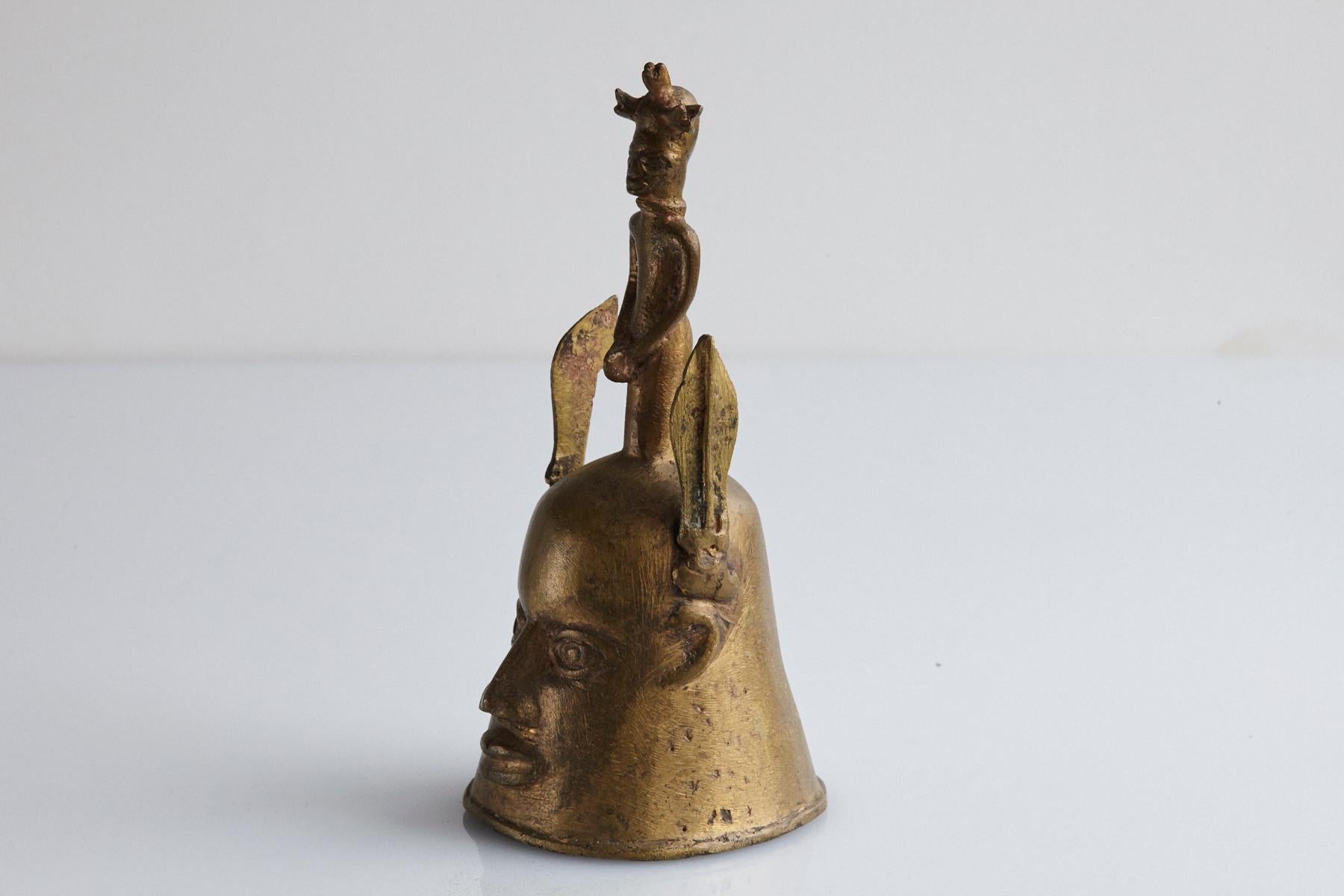 Cast Bronze Ogboni Bell, 1960s
