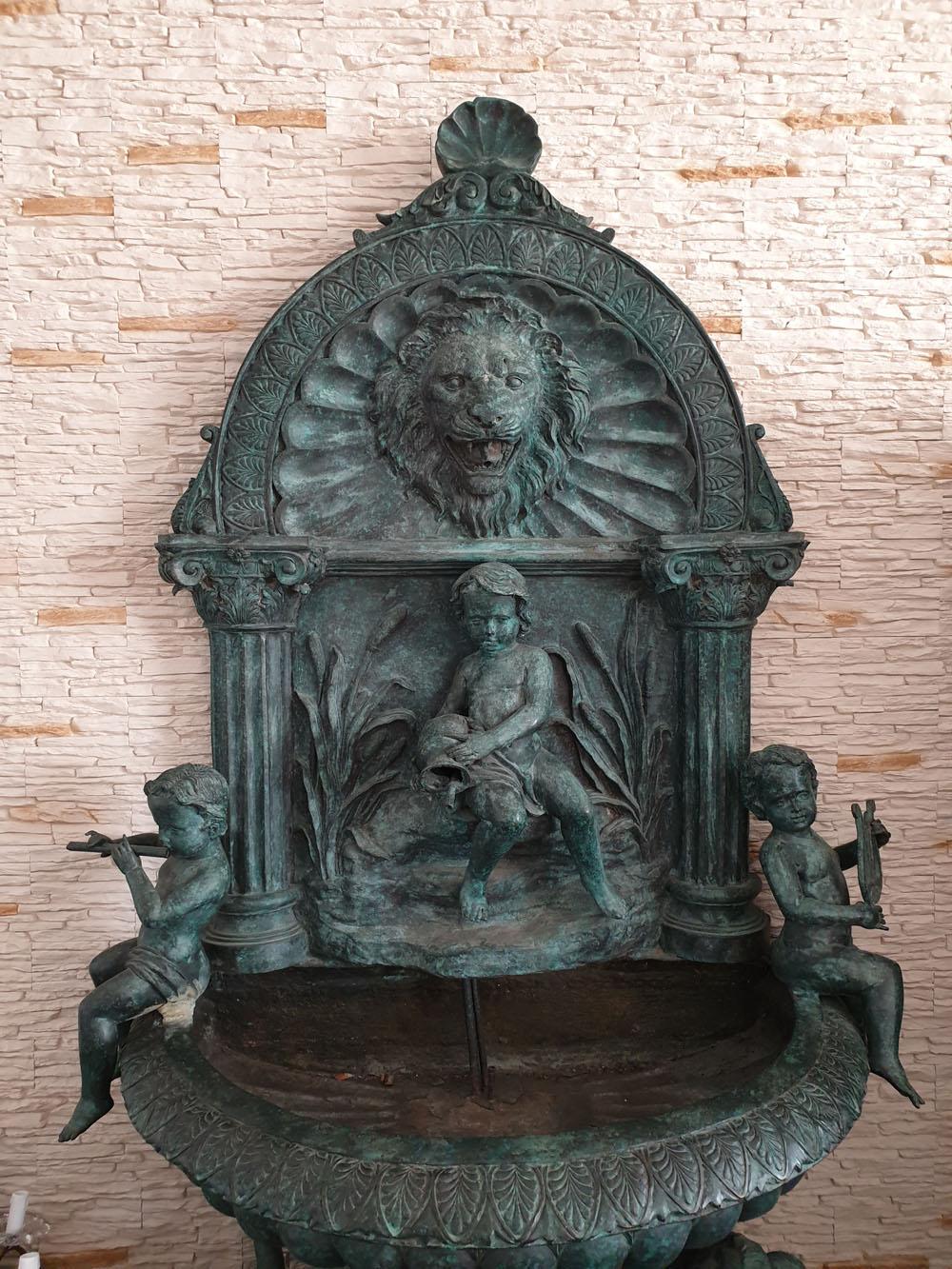 Neoclassical Revival Bronze Old Palace Wall Fountain The Turn of the 19th-20th Century