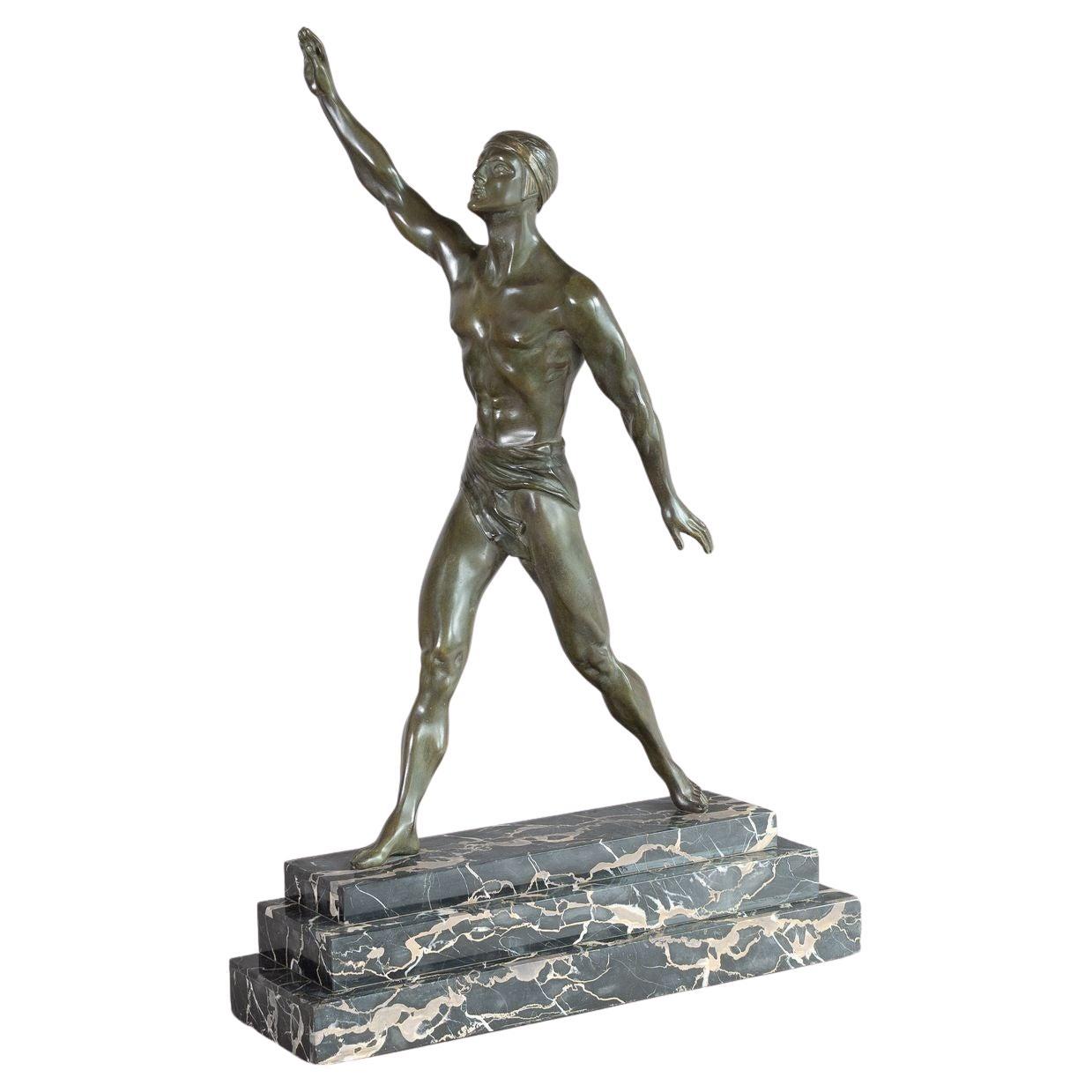 Bronze Olympian Figure For Sale