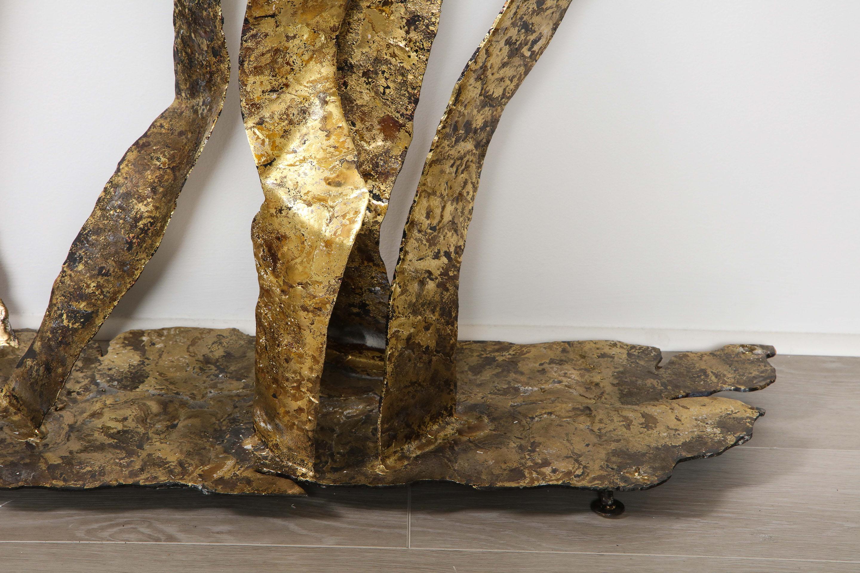 Bronze on Steel Console Table, by Silas Seandel 1
