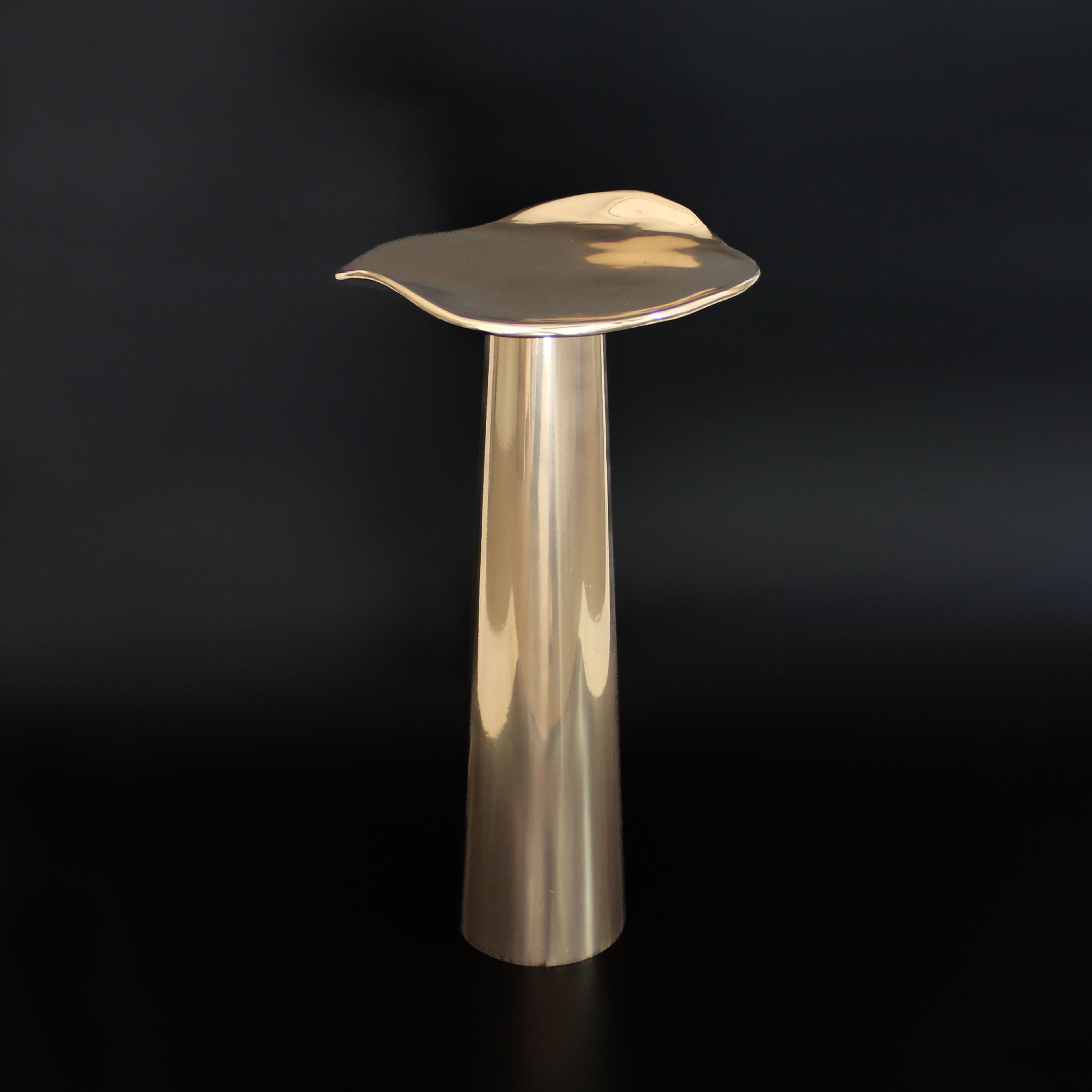 Bronze Onda Cone Side Table by Studio Sunt For Sale 1