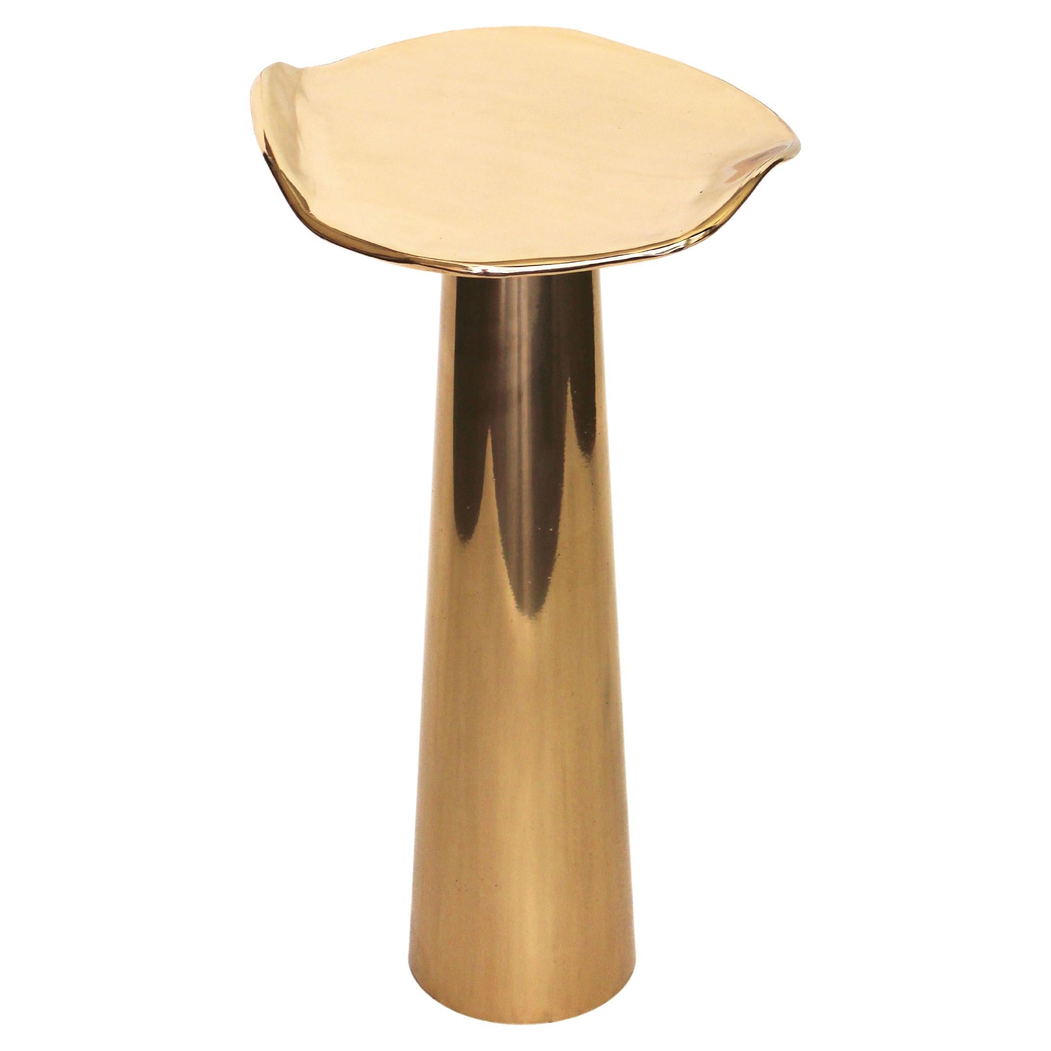 Bronze Onda Cone Side Table by Studio Sunt