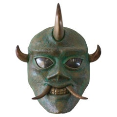 Bronze Oni Mask #2 by Splady Art Studios