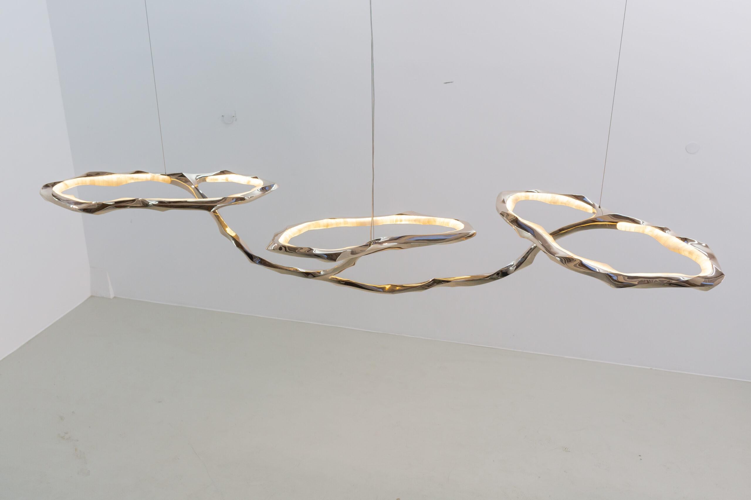XXI secolo e contemporaneo Bronzo e Onice Cloud III in vendita
