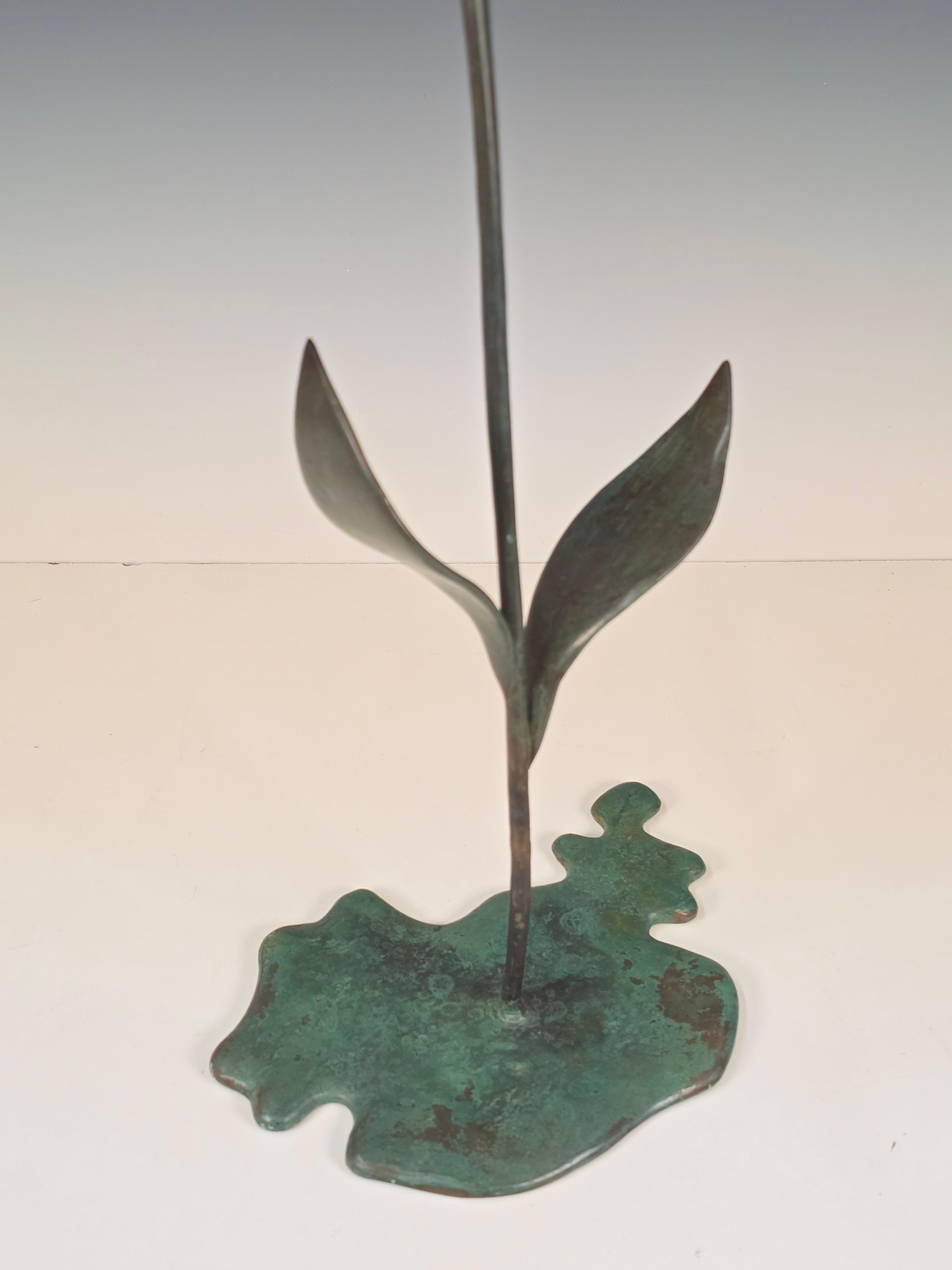 Americano Scultura di orchidee in bronzo di William Jauquet in vendita