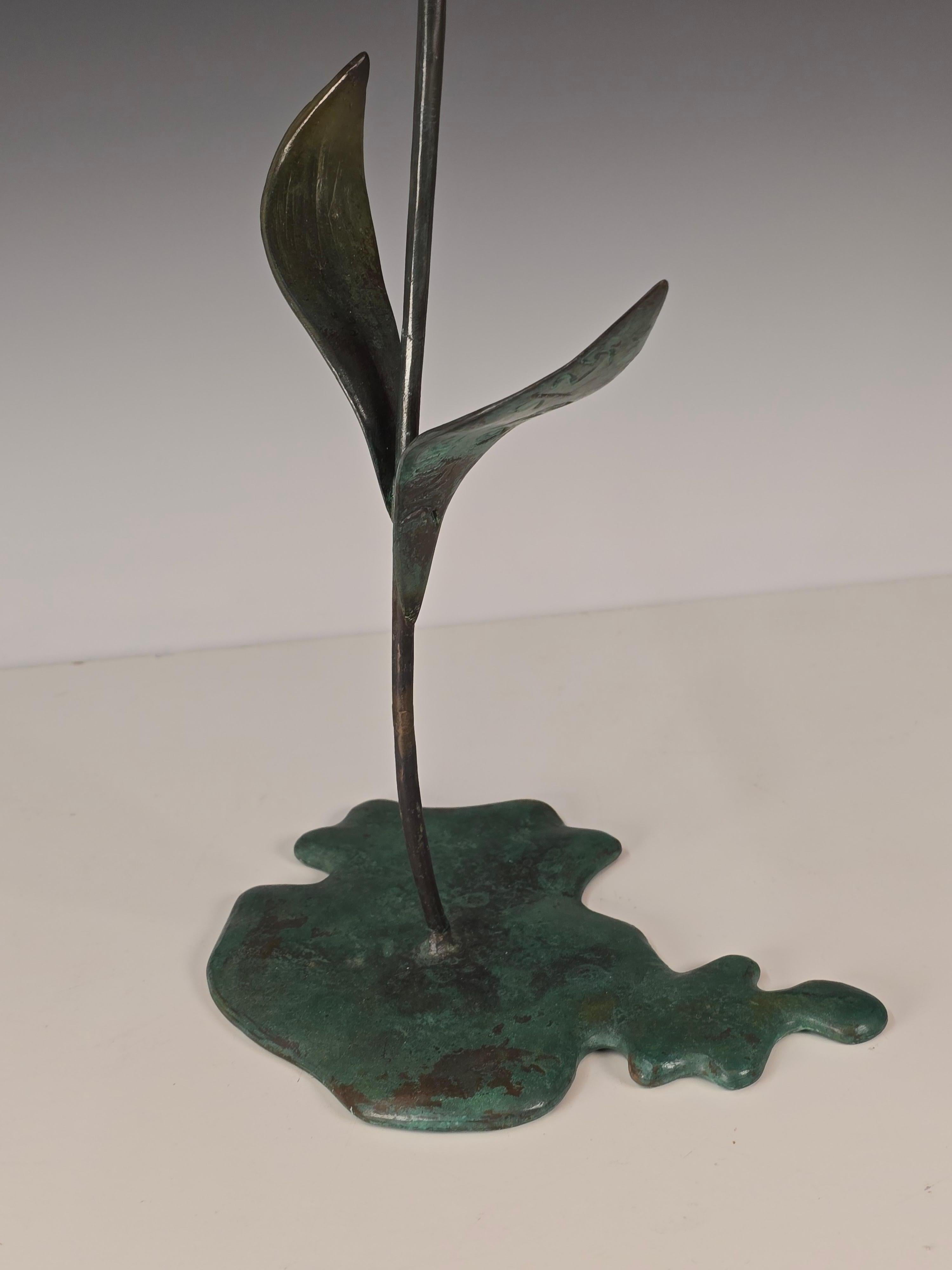 Scultura di orchidee in bronzo di William Jauquet in vendita 2