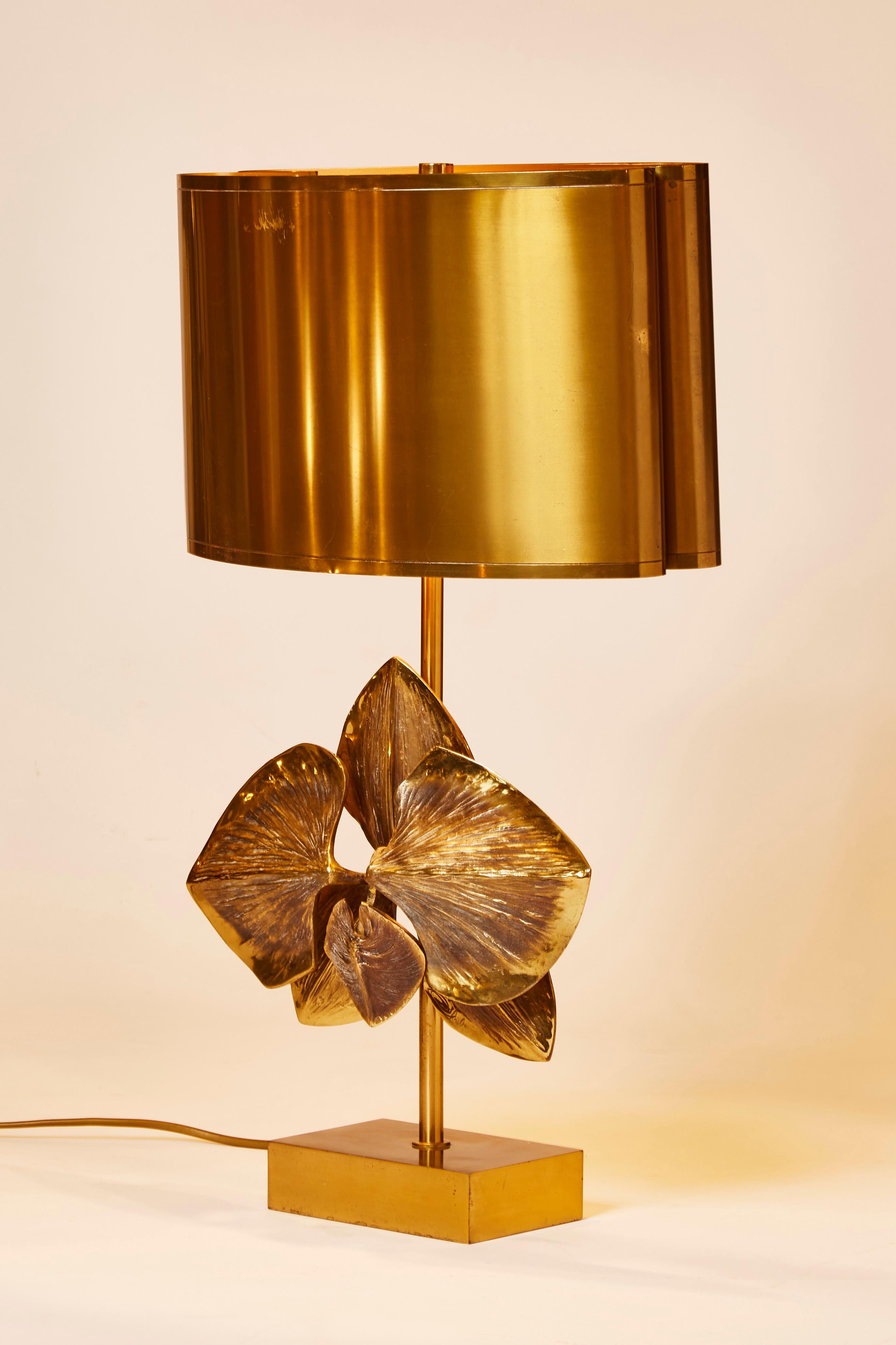 Bronze Orchid Table Lamp by Maison Charles 2